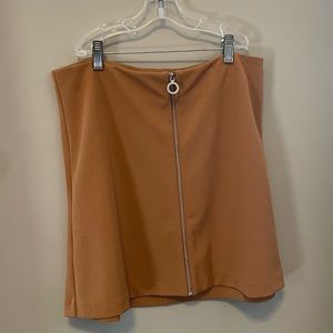Front zippered skirt